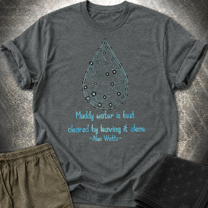 Alan Watts Muddy Water T-Shirt - Alan Watts Muddy Water T-Shirt - Dark Heather