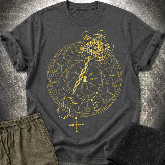 Psilocybin Key To Universe - Psilocybin Key To Universe T-Shirt - Dark Heather Grey