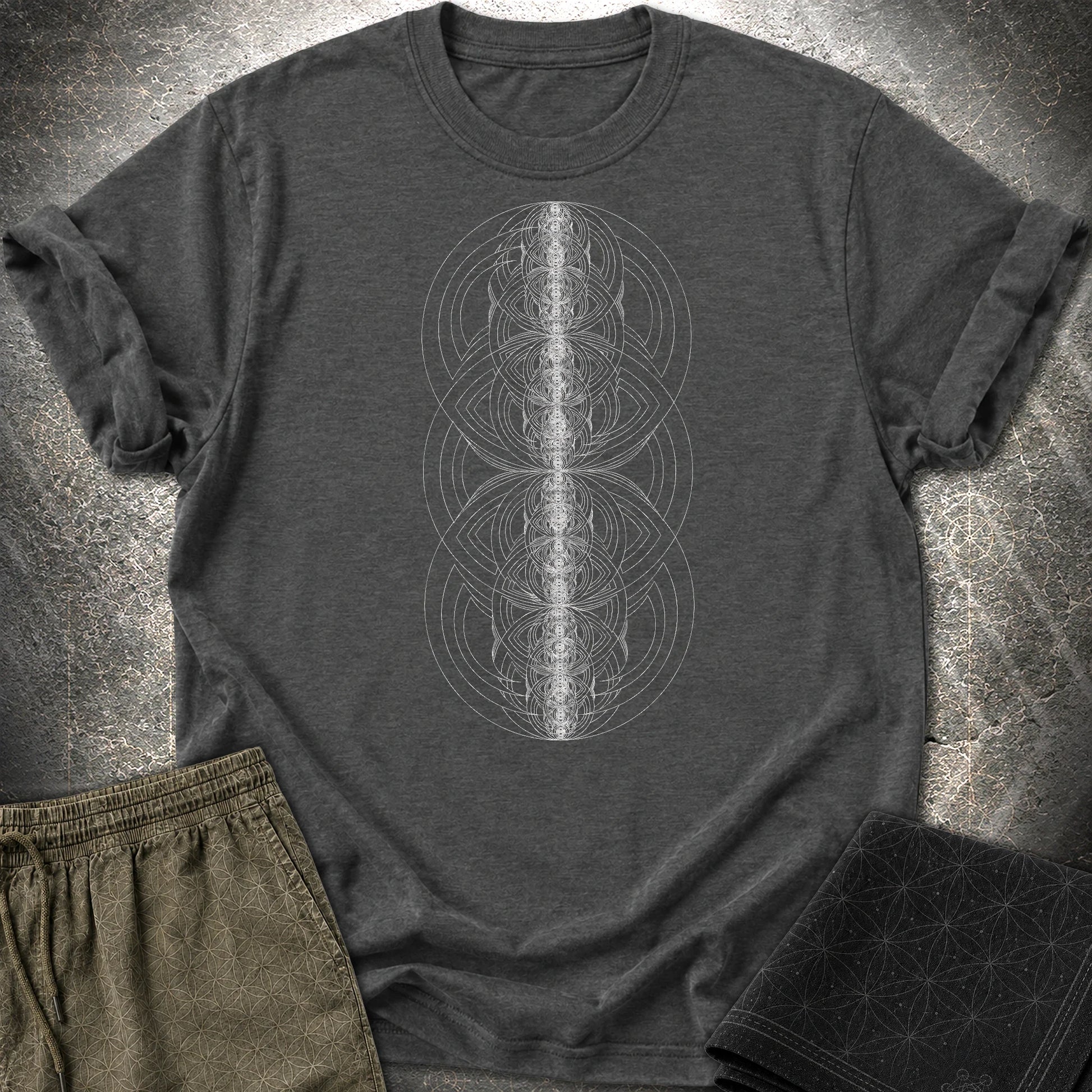 Concentric Vesica T-Shirt - Concentric Vesica T-Shirt - Dark Heather Grey