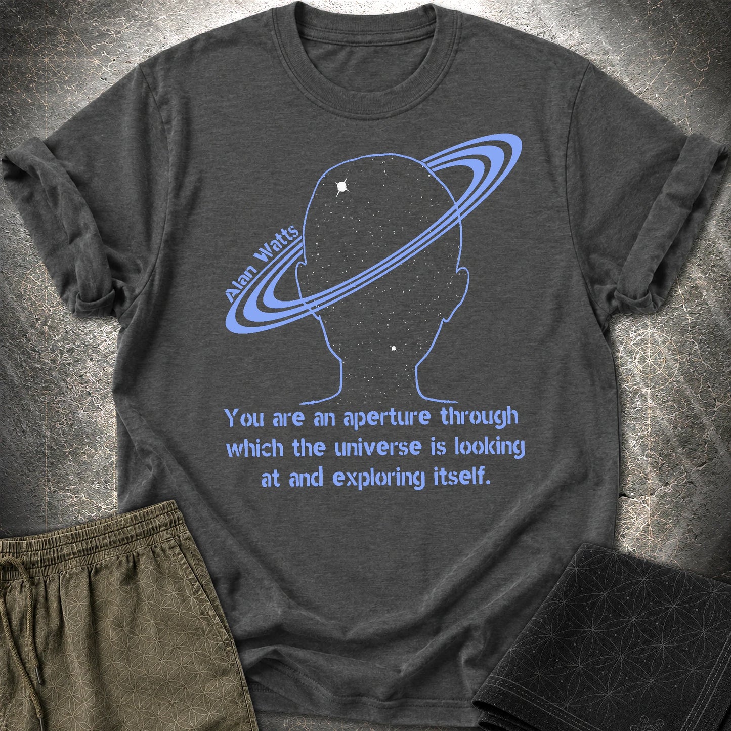 Alan Watts Aperture T-Shirt - Alan Watts Aperture T-Shirt - Dark Heather Grey