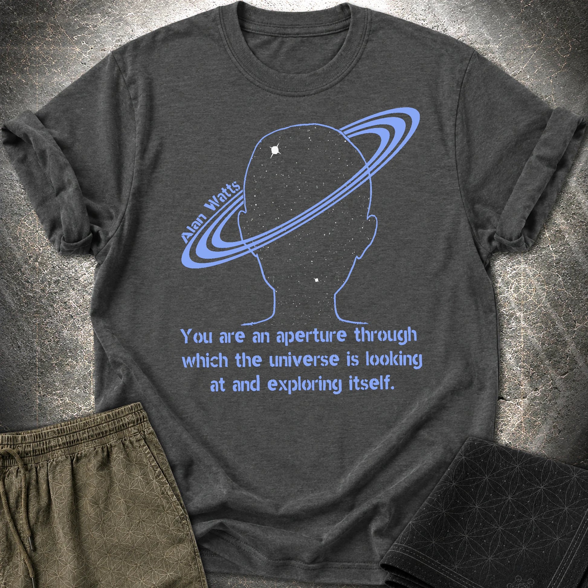 Alan Watts Aperture T-Shirt - Alan Watts Aperture T-Shirt - Dark Heather Grey