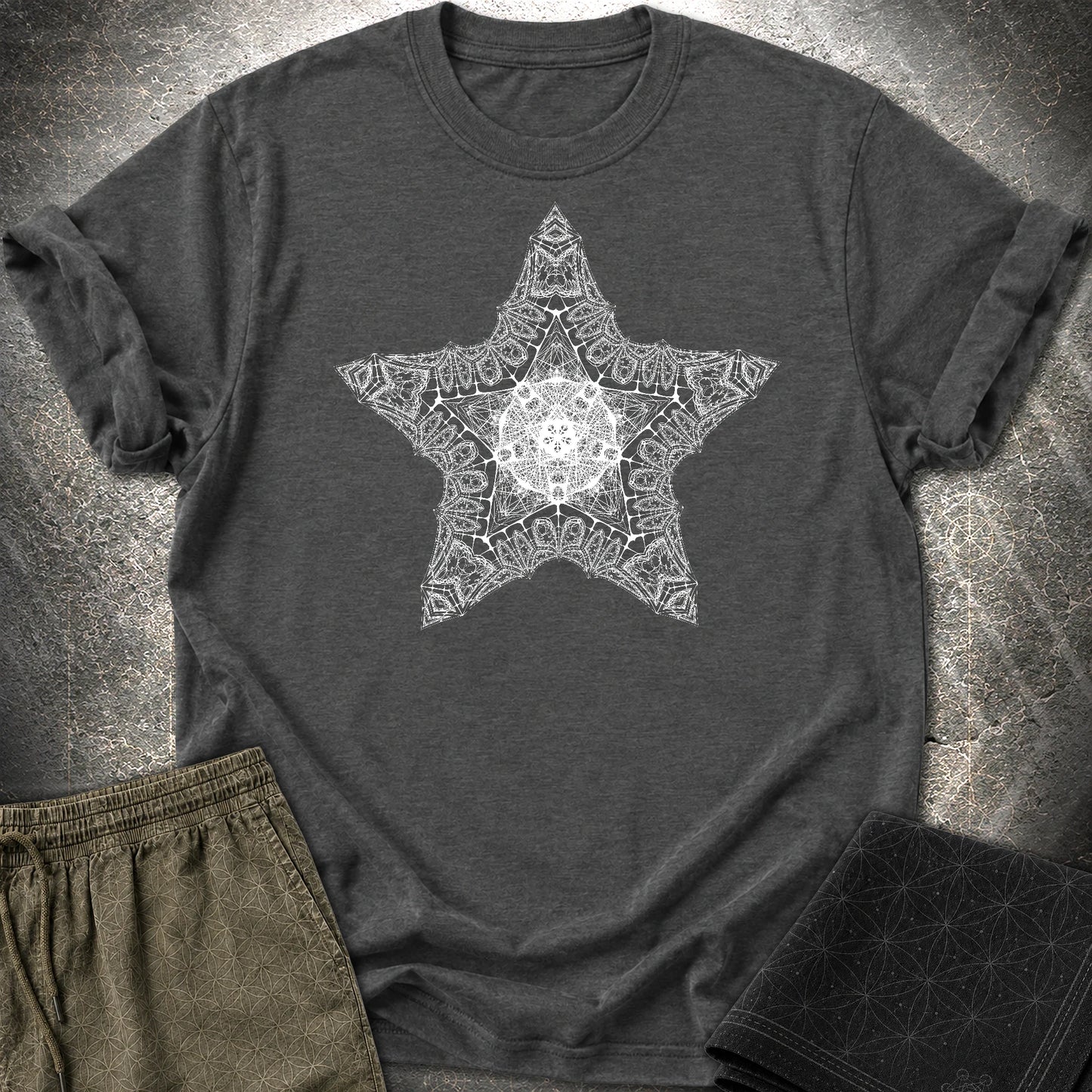Sacred Star T-Shirt - Sacred Star T-Shirt - Dark Heather Grey