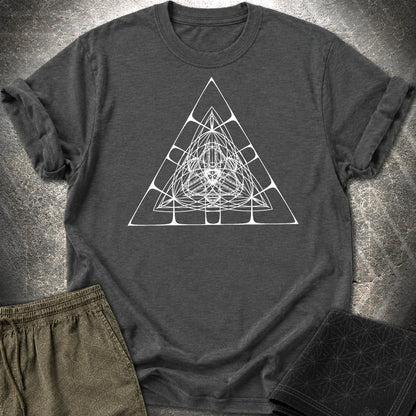 Alien Pyramid T-Shirt - Alien Pyramid T-Shirt - Dark Heather Grey