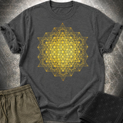 Meta Tetrahedron T-Shirt - Meta Tetrahedron T-Shirt - Dark Heather Grey