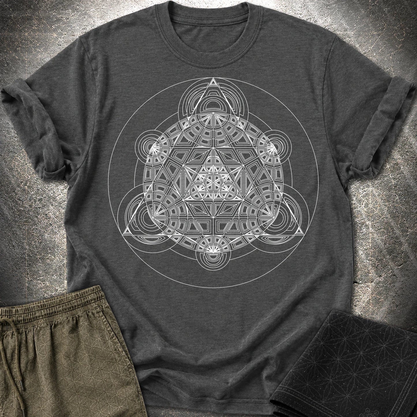 Sacred Mosaic T-Shirt - Sacred Mosaic T-Shirt - Dark Heather Grey