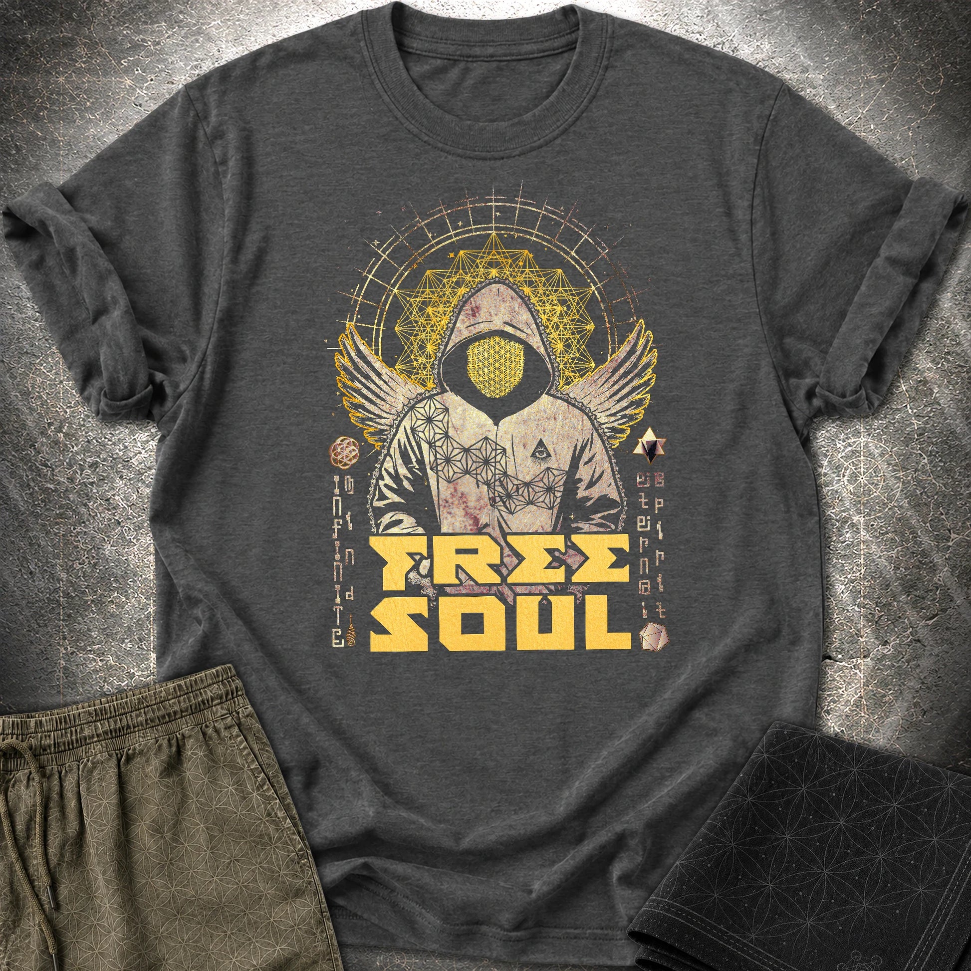 Free Soul T-Shirt - Free Soul T-Shirt - Dark Heather Grey