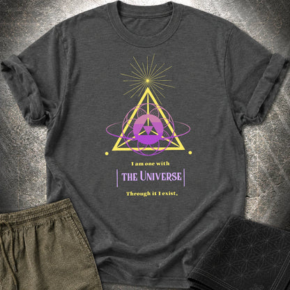 One With Universe T-Shirt - One With Universe T-Shirt - Dark Heather Grey