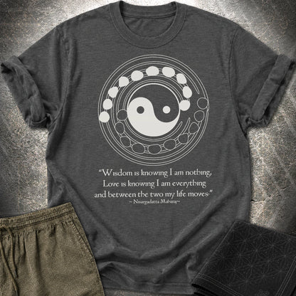 Nisargadatta Maharaj Wisdom T-Shirt - Nisargadatta Maharaj Wisdom T-Shirt - Dark Heather Grey