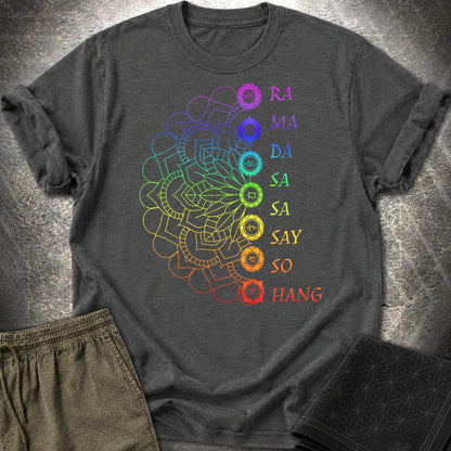 Mandala Mantra T-Shirt - Mandala Mantra T-Shirt - Dark Heather Grey