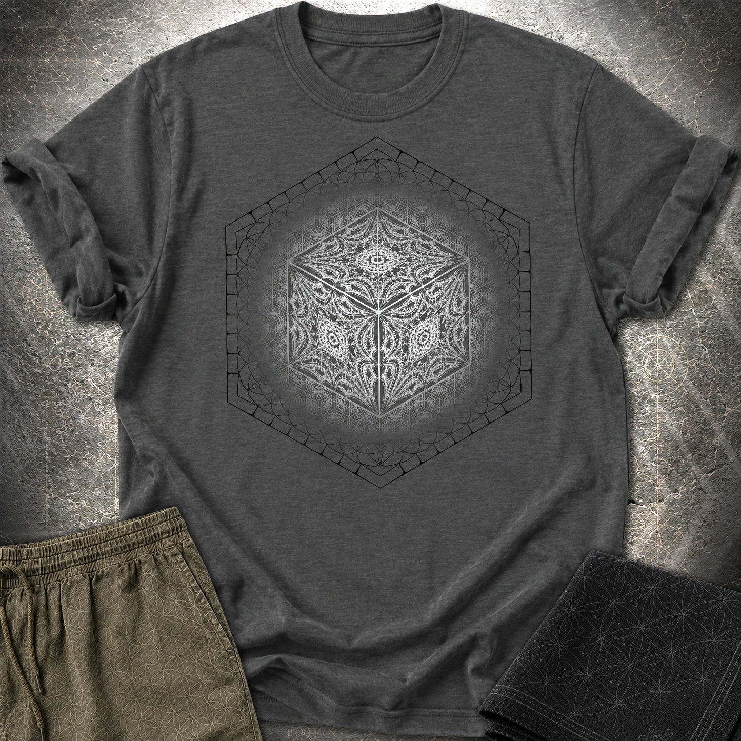 Organic Cube T-Shirt - Organic Cube T-Shirt - Dark Heather Grey