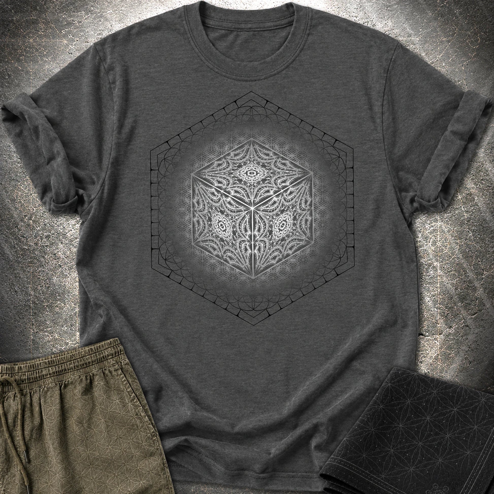 Organic Cube T-Shirt - Organic Cube T-Shirt - Dark Heather Grey