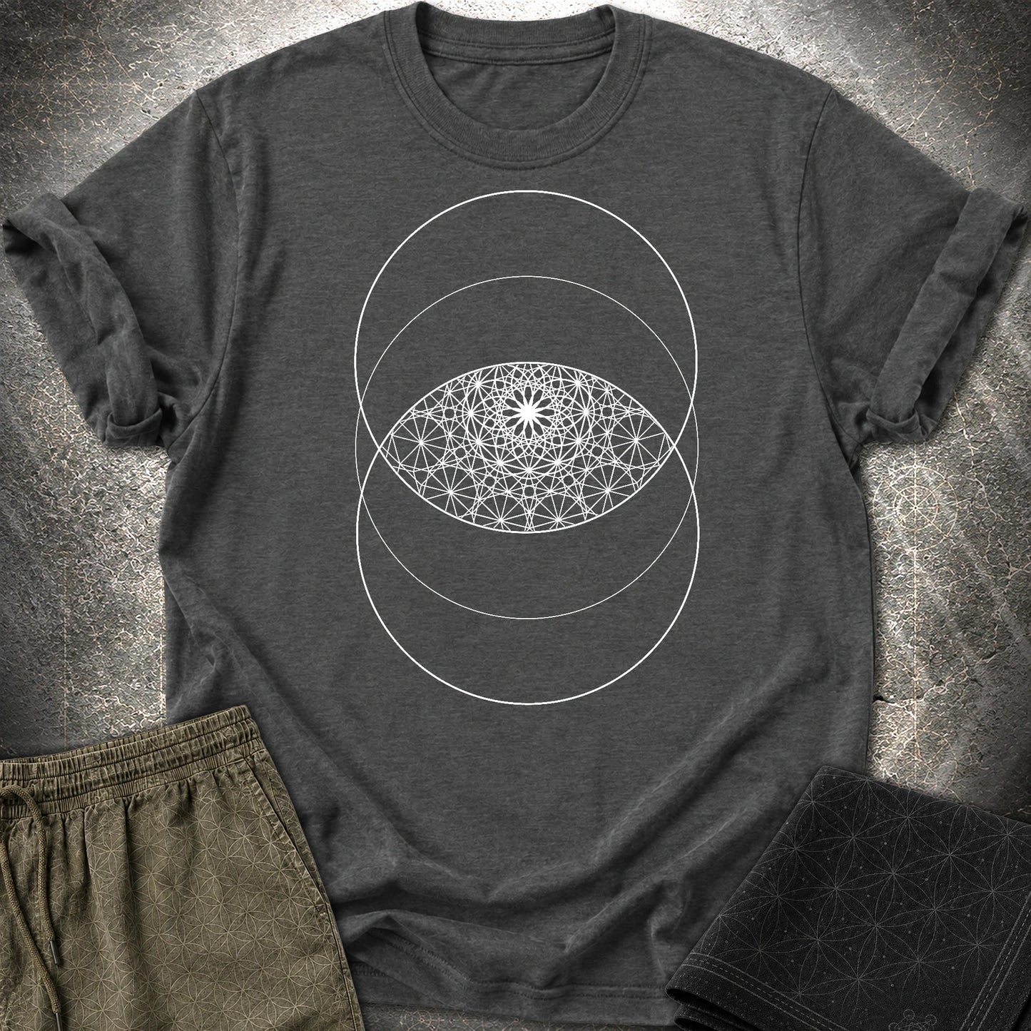 Vesica PIcsis Eye Of The Universe T-Shirt - Vesica PIcsis Eye Of The Universe T-Shirt - Dark Heather Grey