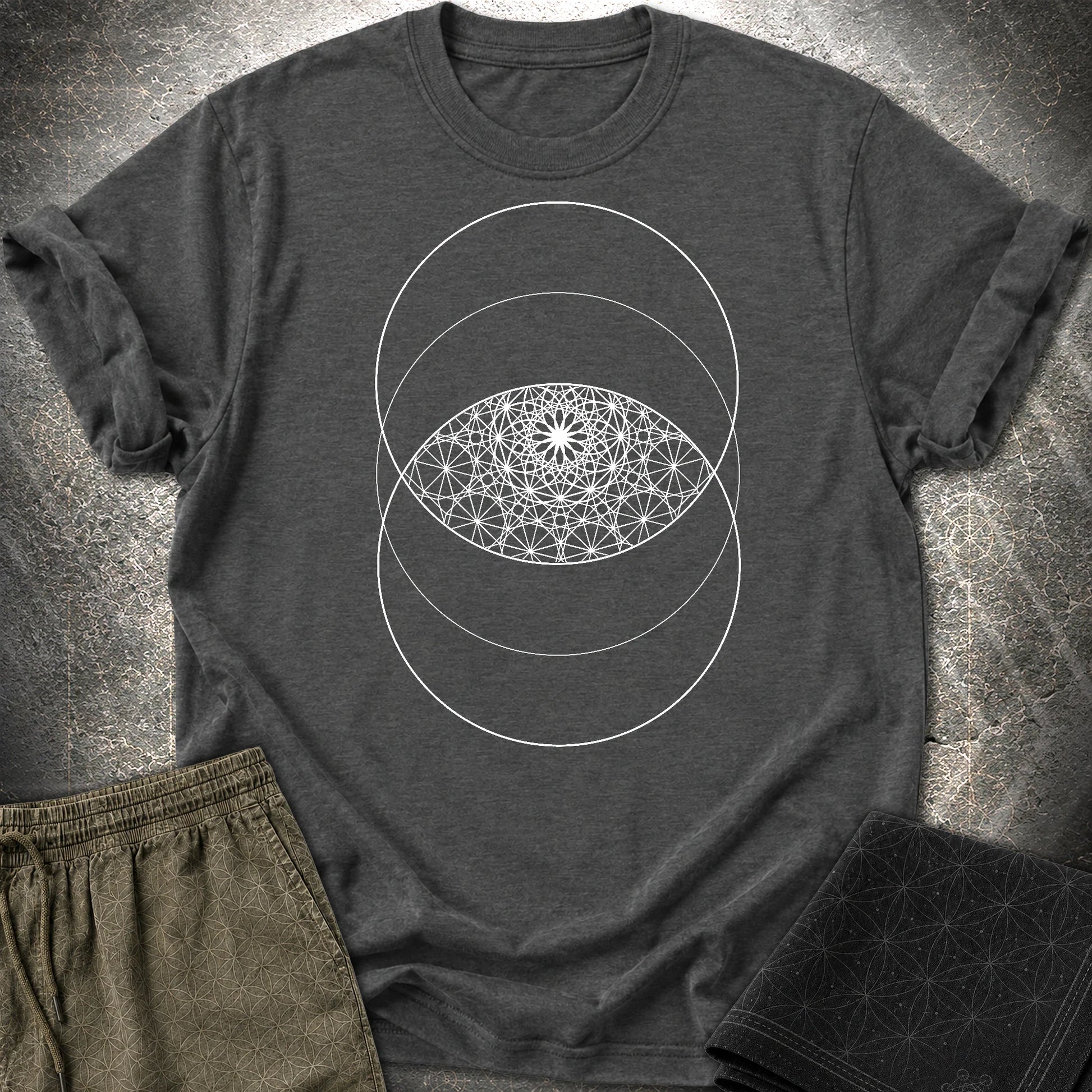 Vesica PIcsis Eye Of The Universe T-Shirt - Vesica PIcsis Eye Of The Universe T-Shirt - Dark Heather Grey