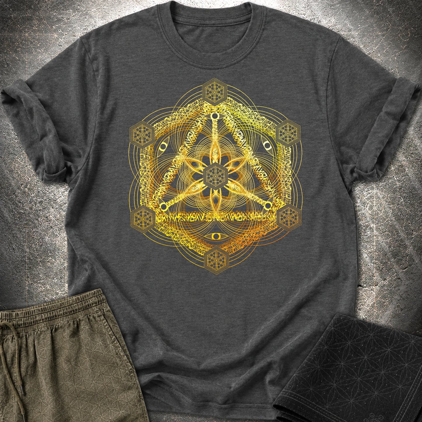 Interdimensional Tesseract T-Shirt - Interdimensional Tesseract T-Shirt - Dark Heather Grey