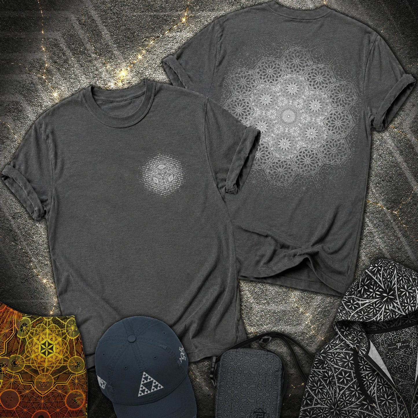 Growth Organic Cube 2 Sided T-Shirt - Growth Organic Cube 2 Sided T-Shirt - Dark Heather Grey