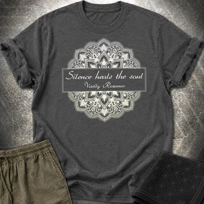 Vasily Rozanov Silence T-Shirt - Vasily Rozanov Silence T-Shirt - Dark Heather Grey