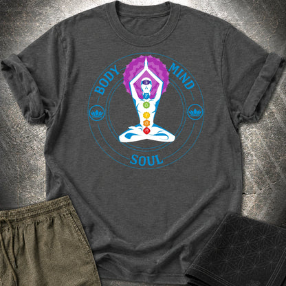 Body Mind Soul T-Shirt - Body Mind Soul T-Shirt - Dark Heather Grey