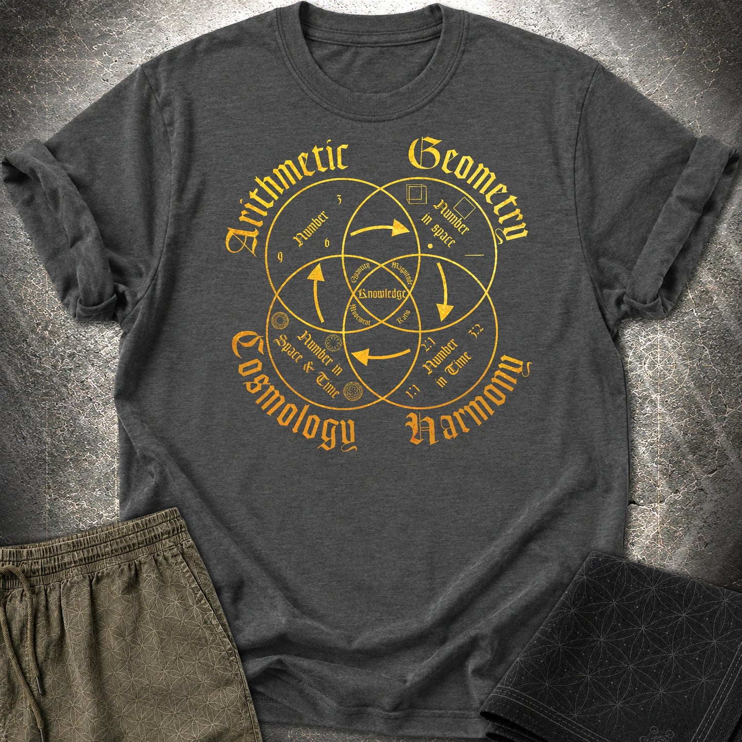 Quadrivium T-Shirt - Quadrivium T-Shirt - Dark Heather Grey