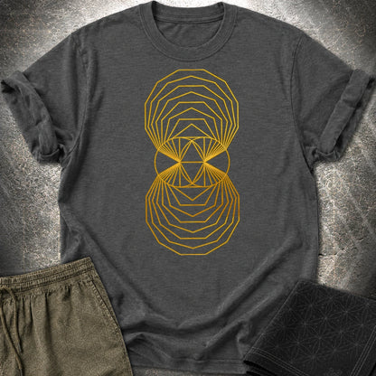Regular Polygons Vesica Picsis T-Shirt - Regular Polygons Vesica Picsis T-Shirt - Dark Heather Grey