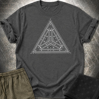 Organic Tetrahedron T-Shirt - Organic Tetrahedron T-Shirt - Dark Heather Grey
