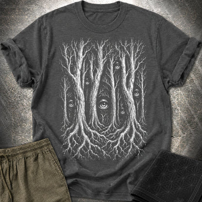 Forest Consciousness Watching - Forest Consciousness Watching T-Shirt - Dark Heather Grey