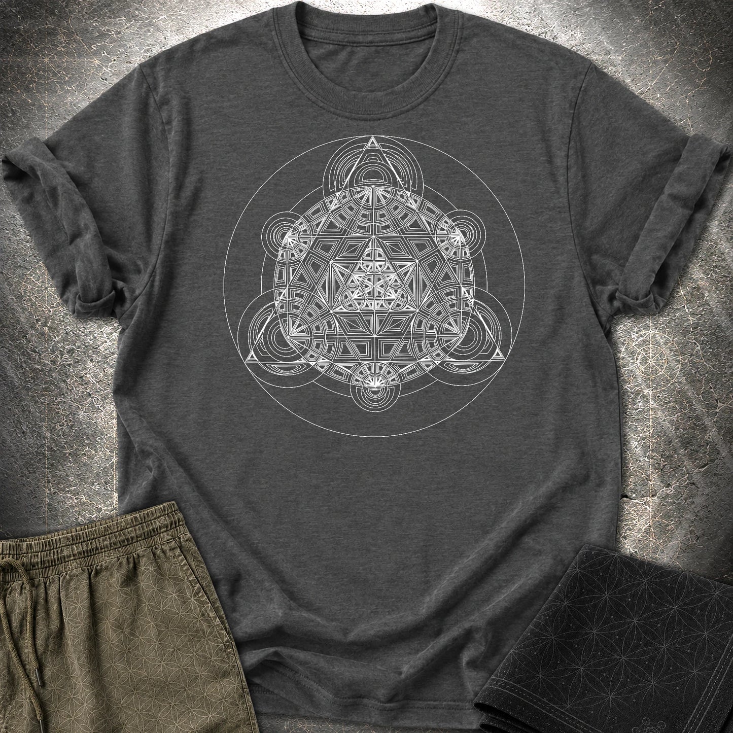 Sacred Mosaic T-Shirt - Sacred Mosaic T-Shirt - Dark Heather Grey