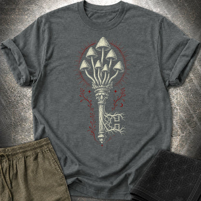 The Mushroom Key - The Mushroom Key T-Shirt - Dark Heather