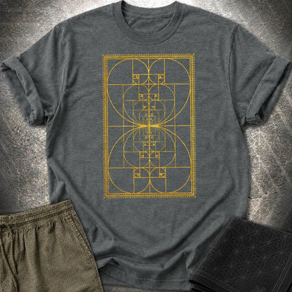 Golden Ratio Symmetry T-Shirt - Golden Ratio Symmetry T-Shirt - Dark Heather