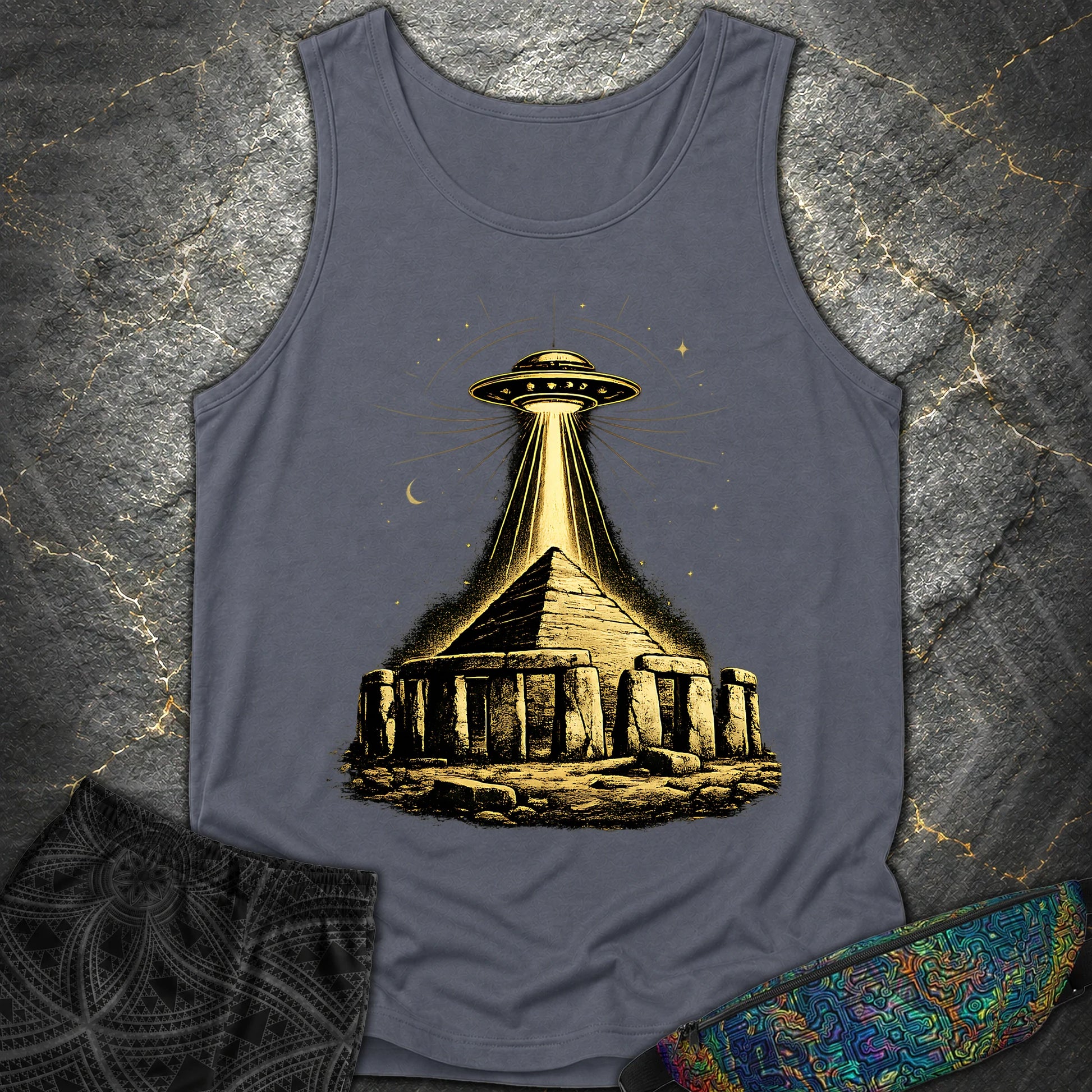 Piramida Gizy I Tajemniczy Pojazd - Piramida Gizy I Tajemniczy Pojazd Comfort Tank Top - Denim