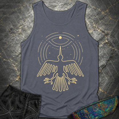 Geoglif Ptaka - Geoglif Ptaka Comfort Tank Top - Denim
