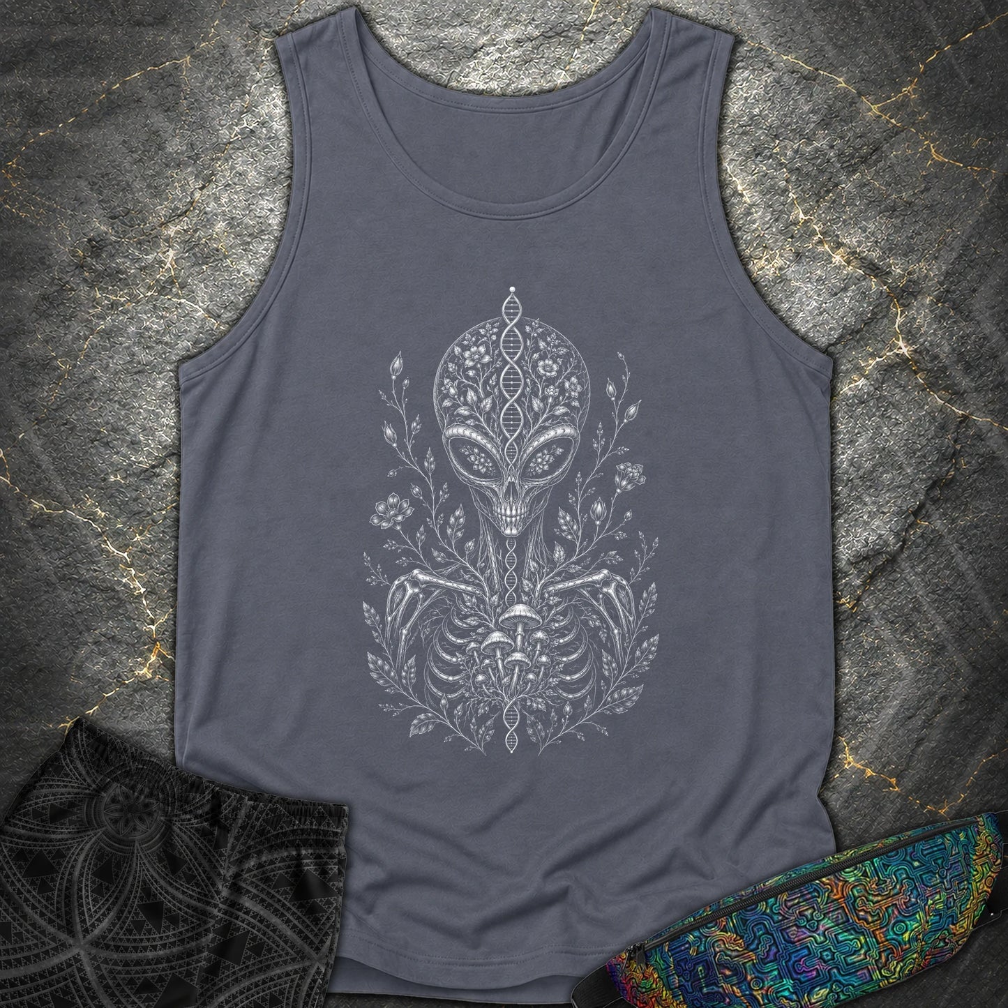 Intraterrestial - Intraterrestial Comfort Tank Top - Denim