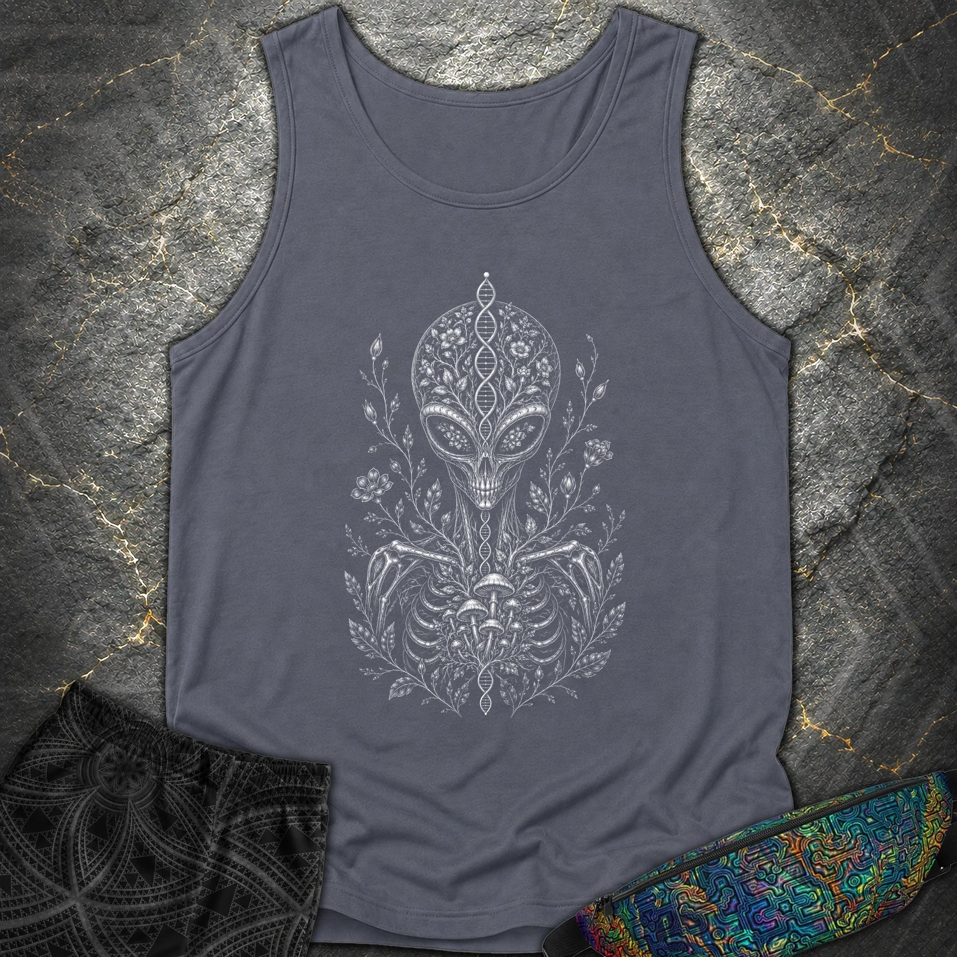 Intraterrestial - Intraterrestial Comfort Tank Top - Denim