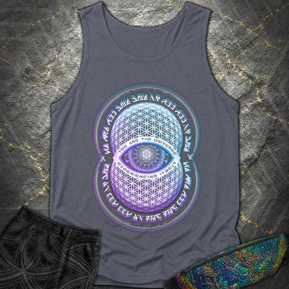 Alan Watts You Are The Universe T-Shirt - Alan Watts You Are The Universe Comfort Tank Top - Denim
