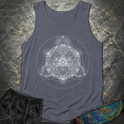 Sacred Mosaic T-Shirt - Sacred Mosaic Comfort Tank Top - Denim
