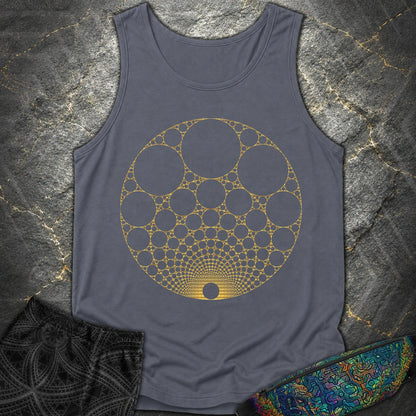 Apollonian Gasket T-Shirt - Apollonian Gasket Comfort Tank Top - Denim