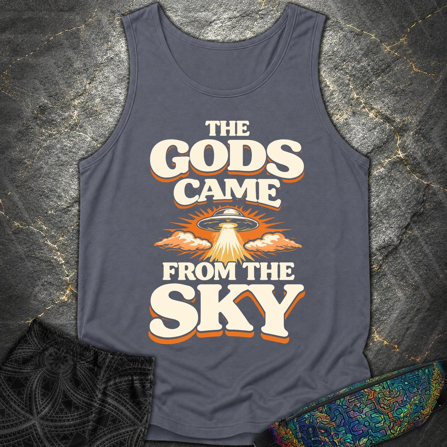 The Gods Came From Sky - The Gods Came From Sky Comfort Tank Top - Denim