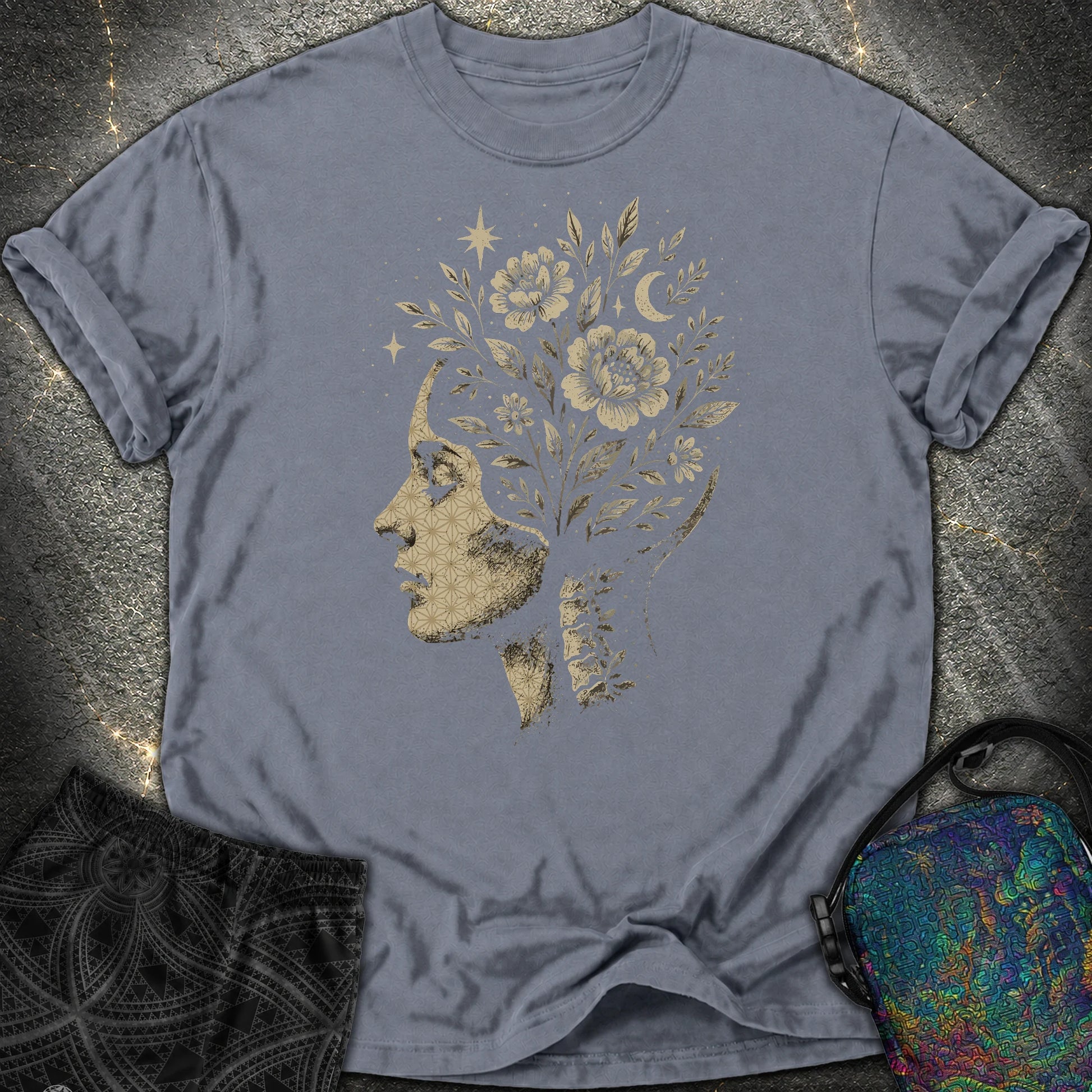 Inner Garden Comfort T-Shirt - Inner Garden Comfort T-Shirt - Denim