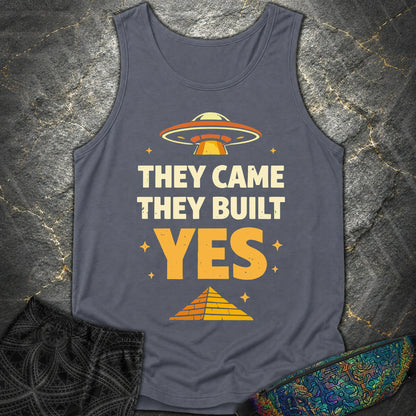 They Came They Built Yes - They Came They Built Yes Comfort Tank Top - Denim
