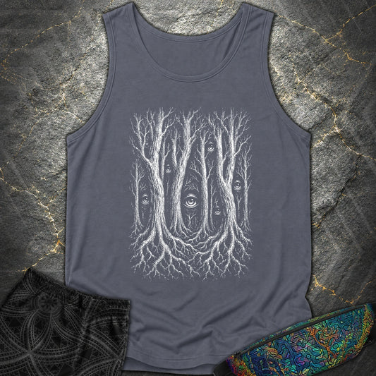 Forest Consciousness Watching - Forest Consciousness Watching Comfort Tank Top - Denim