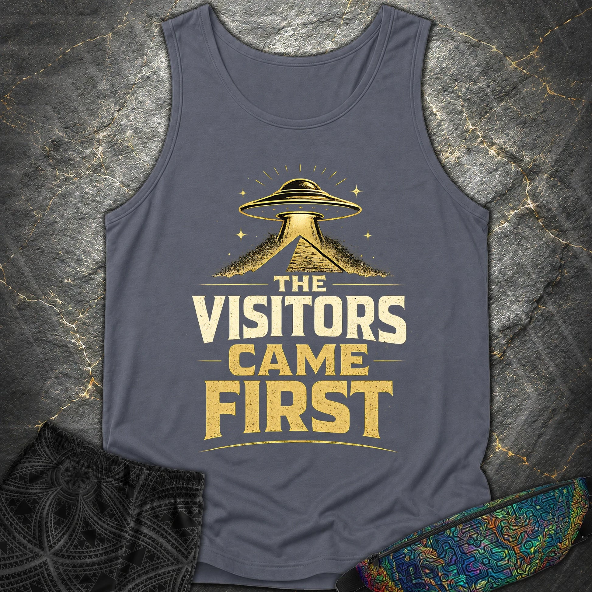 The Visitors Come First - The Visitors Come First Comfort Tank Top - Denim