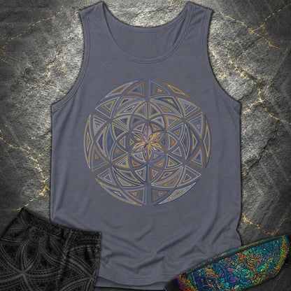 Seed Expansion Comfort Tank Top - Seed Expansion Comfort Tank Top - Denim