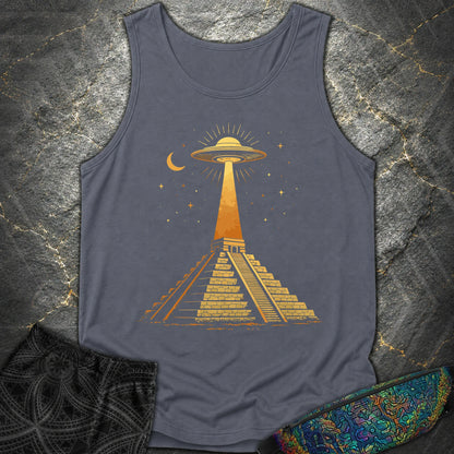 Piramida Majów I UFO - Piramida Majów I UFO Comfort Tank Top - Denim