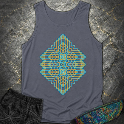 Triune Signal Temple - Triune Signal Temple Comfort Tank Top - Denim