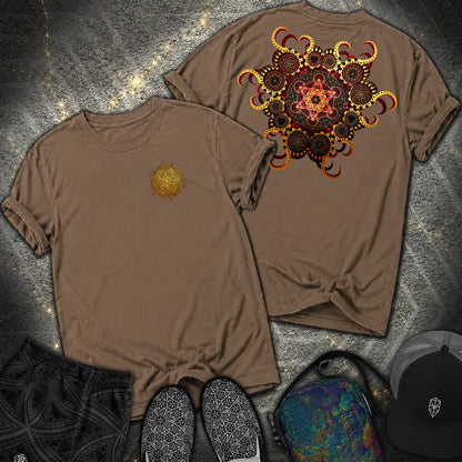 Organic Metatron 2 Sided Comfort T-shirt - Organic Metatron 2 Sided Comfort T-shirt - Espresso