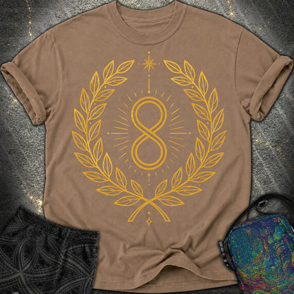 888 Infinity Wreath Unisex Comfort T-Shirt - 888 Infinity Wreath Unisex Comfort T-Shirt - Espresso