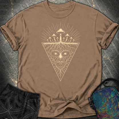 Mycelium Consciousness Comfort T-Shirt - Mycelium Consciousness Comfort T-Shirt - Espresso