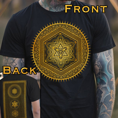 Sacred Merkaba Star Metatron's Cube Unisex T-Shirt