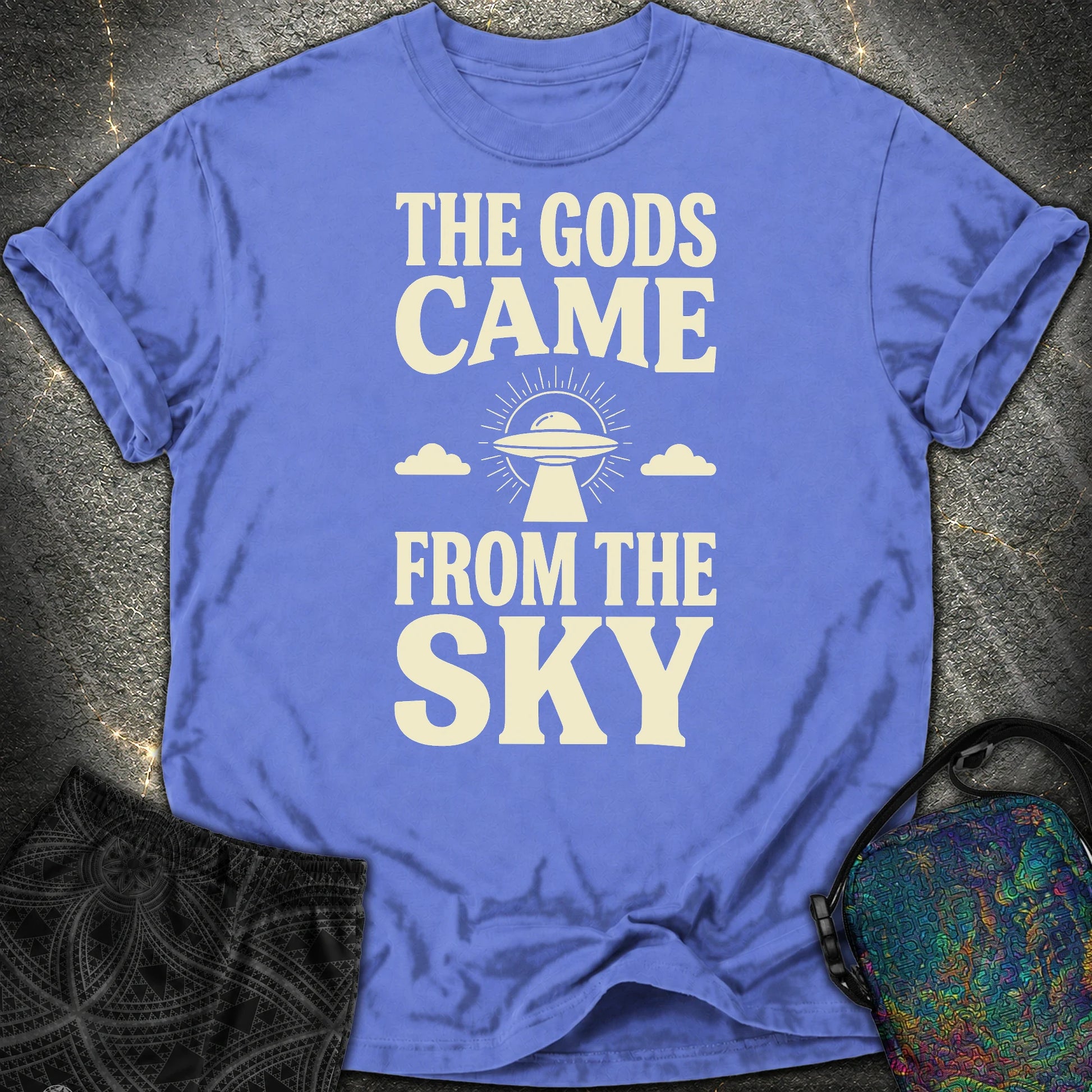 The Gods Come - The Gods Come Comfort T-Shirt - Flo Blue