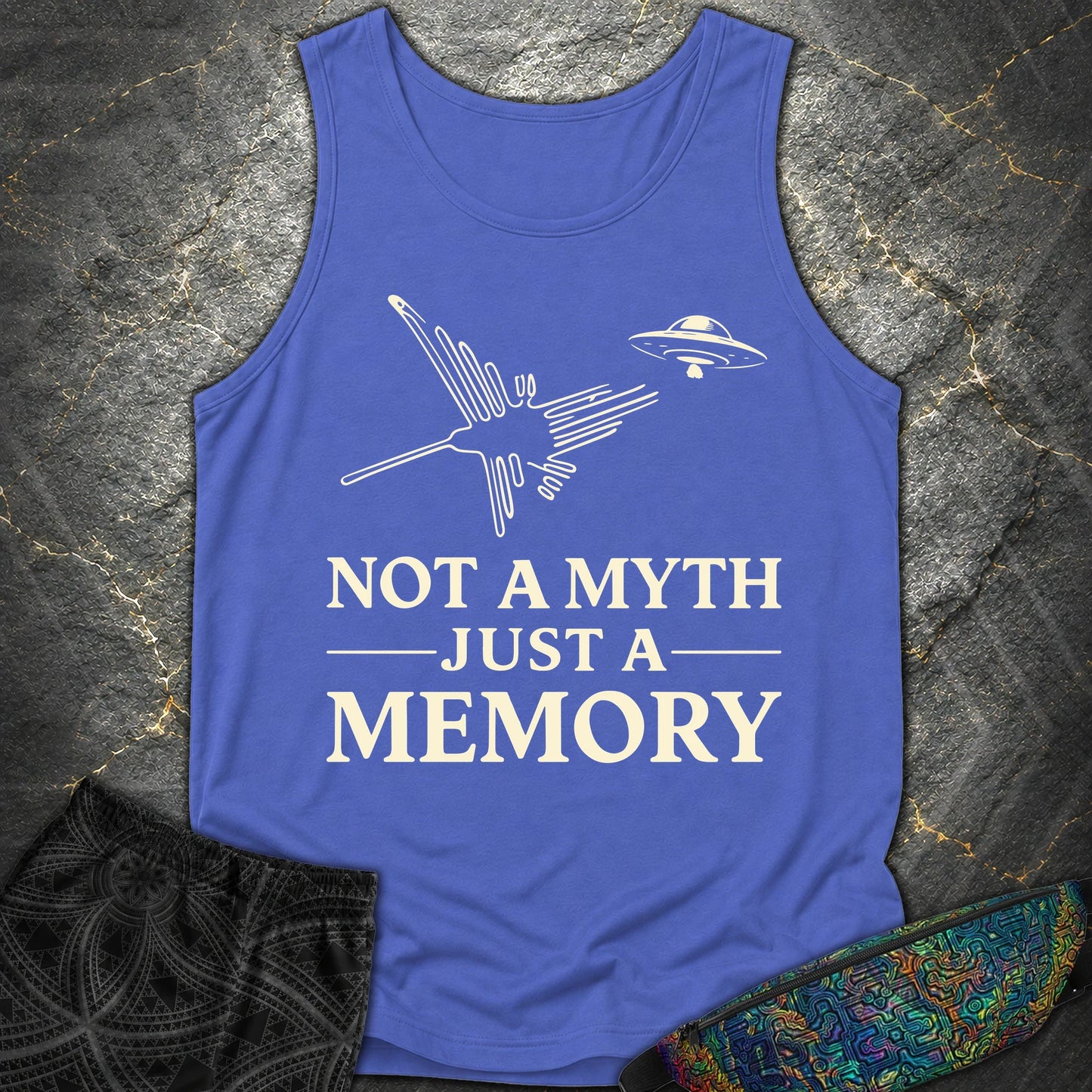 NOT MYTH JUST MEMORY - NOT MYTH JUST MEMORY Comfort Tank Top - Flo Blue