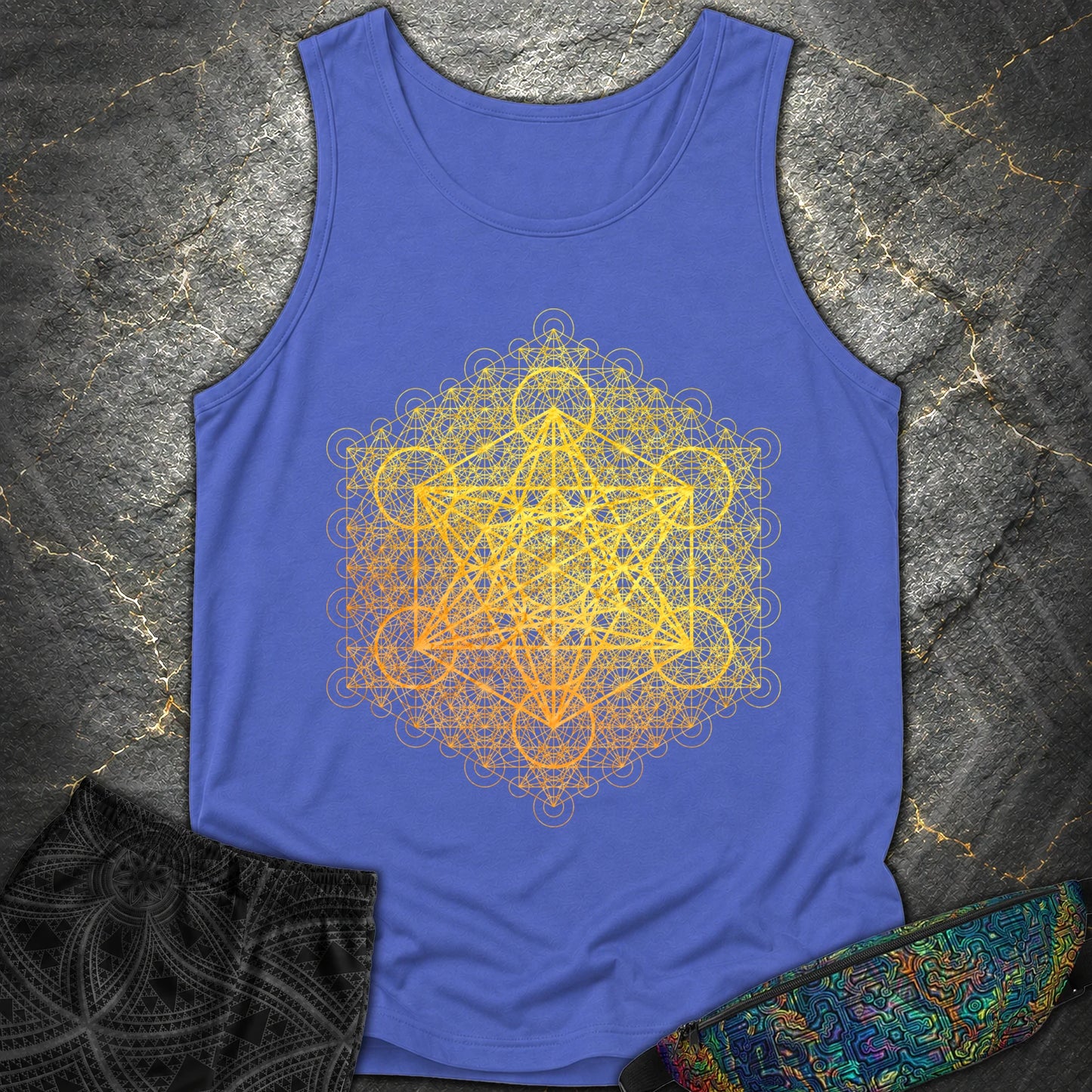 Metatron's Transcendence - Metatron's Transcendence Comfort Tank Top - Flo Blue